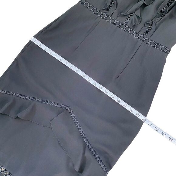 Lumier by Bariano black long ruffle dress size large - Picture 6 of 9